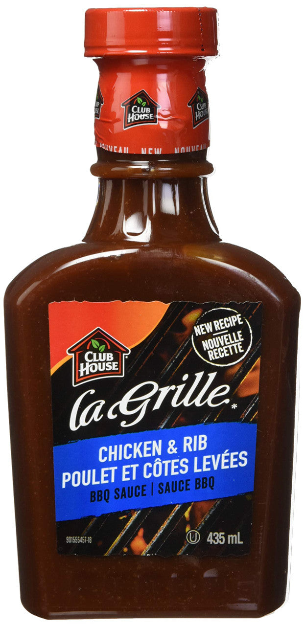 La Grille, BBQ Sauce, Chicken & Rib, 435ml/14.7 fl.oz., {Imported from Canada}