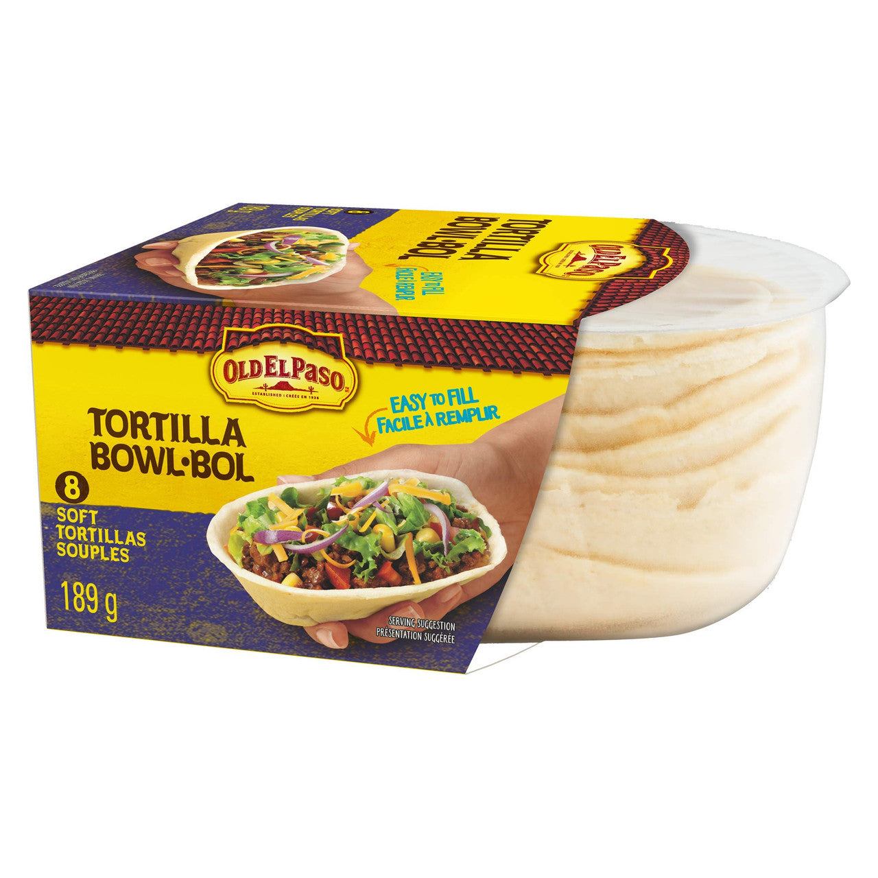 Old El Paso Tortilla Bowl, 8 Counts, 189g/6.7oz., {Imported from Canada}