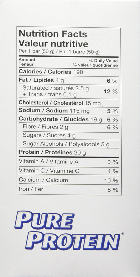 Pure Protein, Strawberry with Greek Yogurt Coating 6ct x 50g/1.8oz., {Imported from Canada}