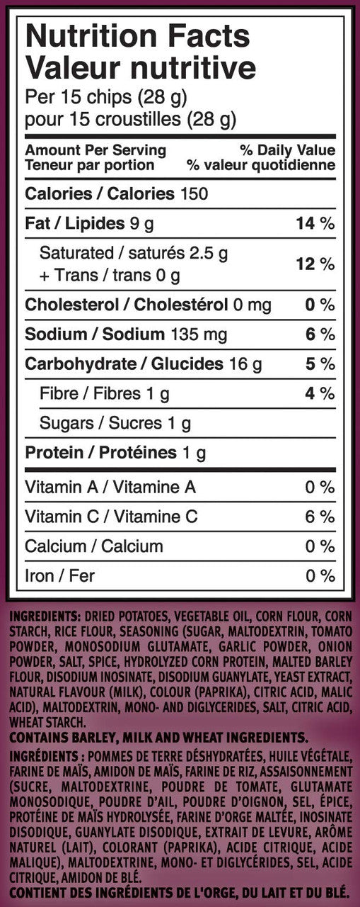 Pringles BBQ Flavour Potato Chips, 156g/5.5oz, (Pack of 14), {Imported from Canada}