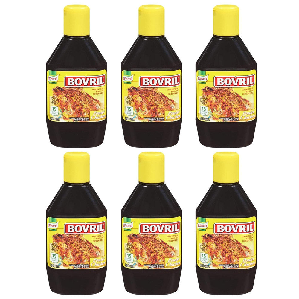 Knorr Bovril Chicken Concentrated Liquid Stock, 250mL/8.45oz, (6 Pack) (Imported from Canada)