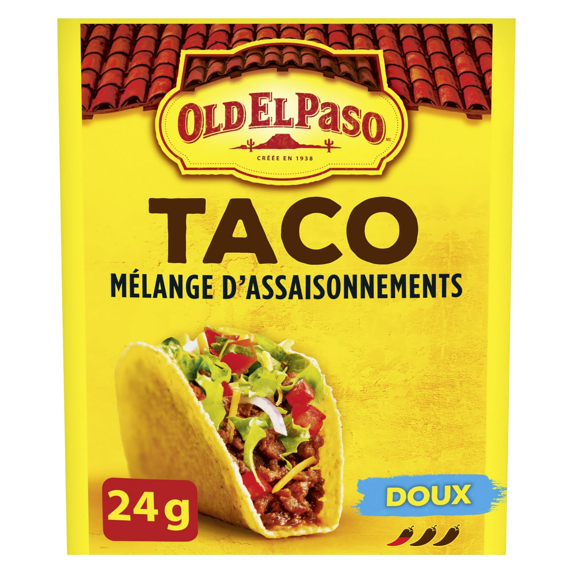 Old El Paso Taco Seasoning Mix, 24g/1 oz - Front French