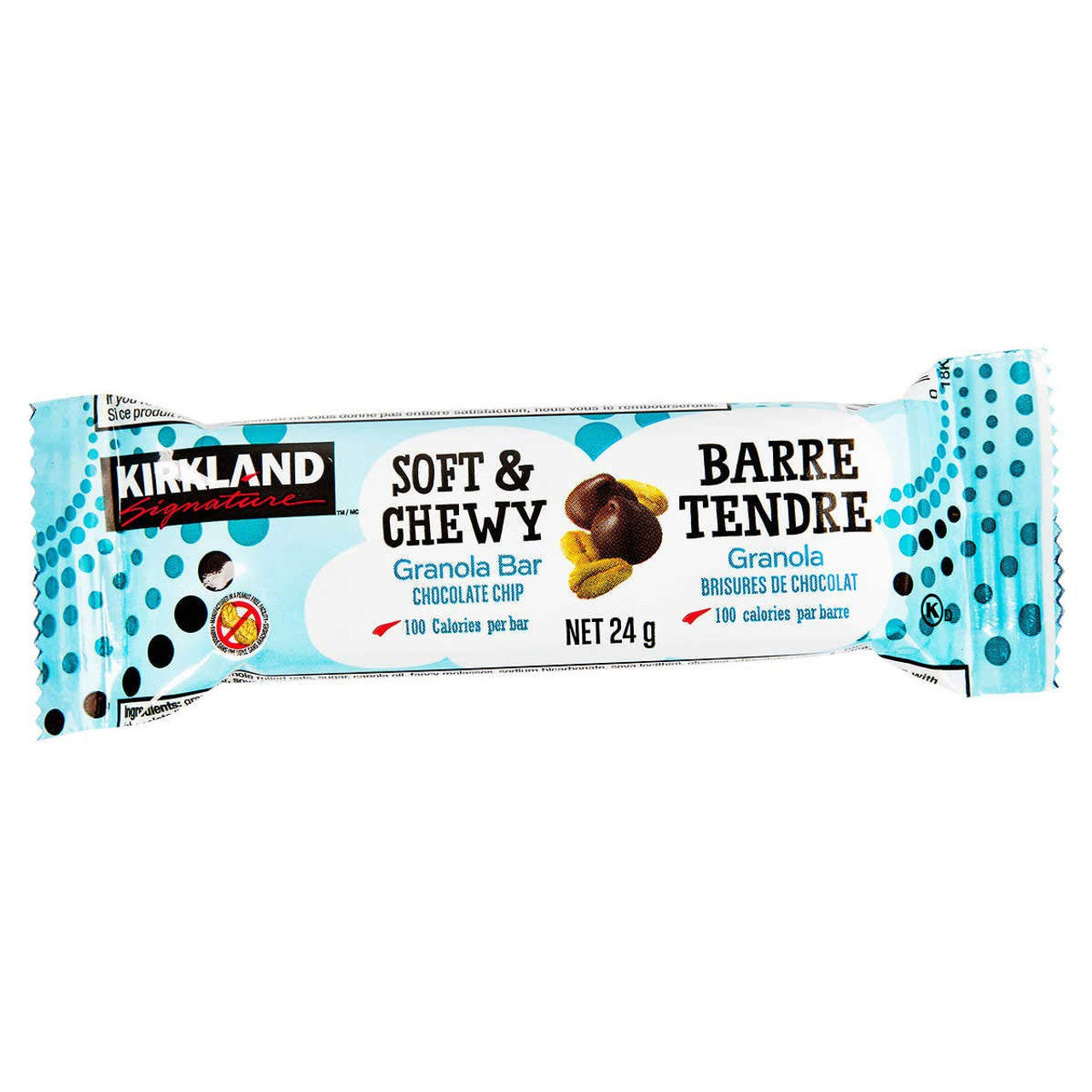Kirkland Soft & Chewy Granola Bars, 64 Bars x 24g each, 1.5kg/3.4 lb Box, {Imported from Canada}
