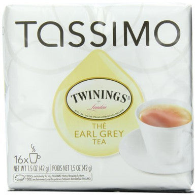 Tassimo Twinings T-Discs, Earl Grey Tea, 80 Servings, (5pk) {Imported from Canada}