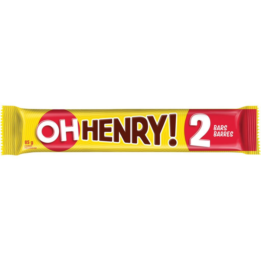 Hersheys Oh Henry! King Size Chocolate Bar 85g/2.9oz, 24-Pack {Imported from Canada}