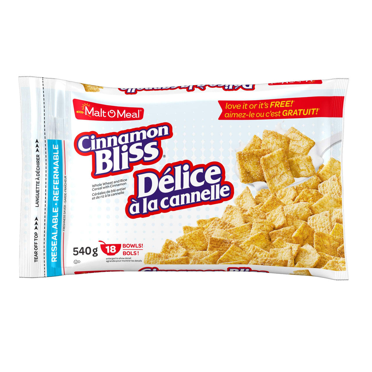 Post Malt-O-Meal Cinnamon Bliss Cereal, 540g/19 oz., {Imported from Canada}