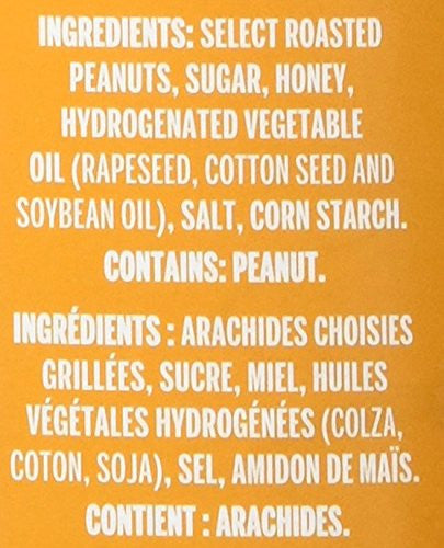 Kraft Peanut Butter with Honey, 500g/17.6oz., {Imported from Canada}