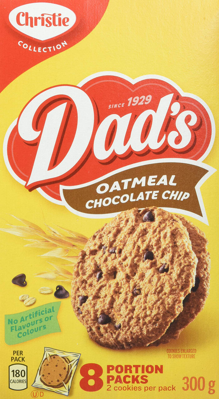 Christie Dad's Oatmeal Chocolate Chip Cookies 300g (10.6oz) {Imported from Canada}