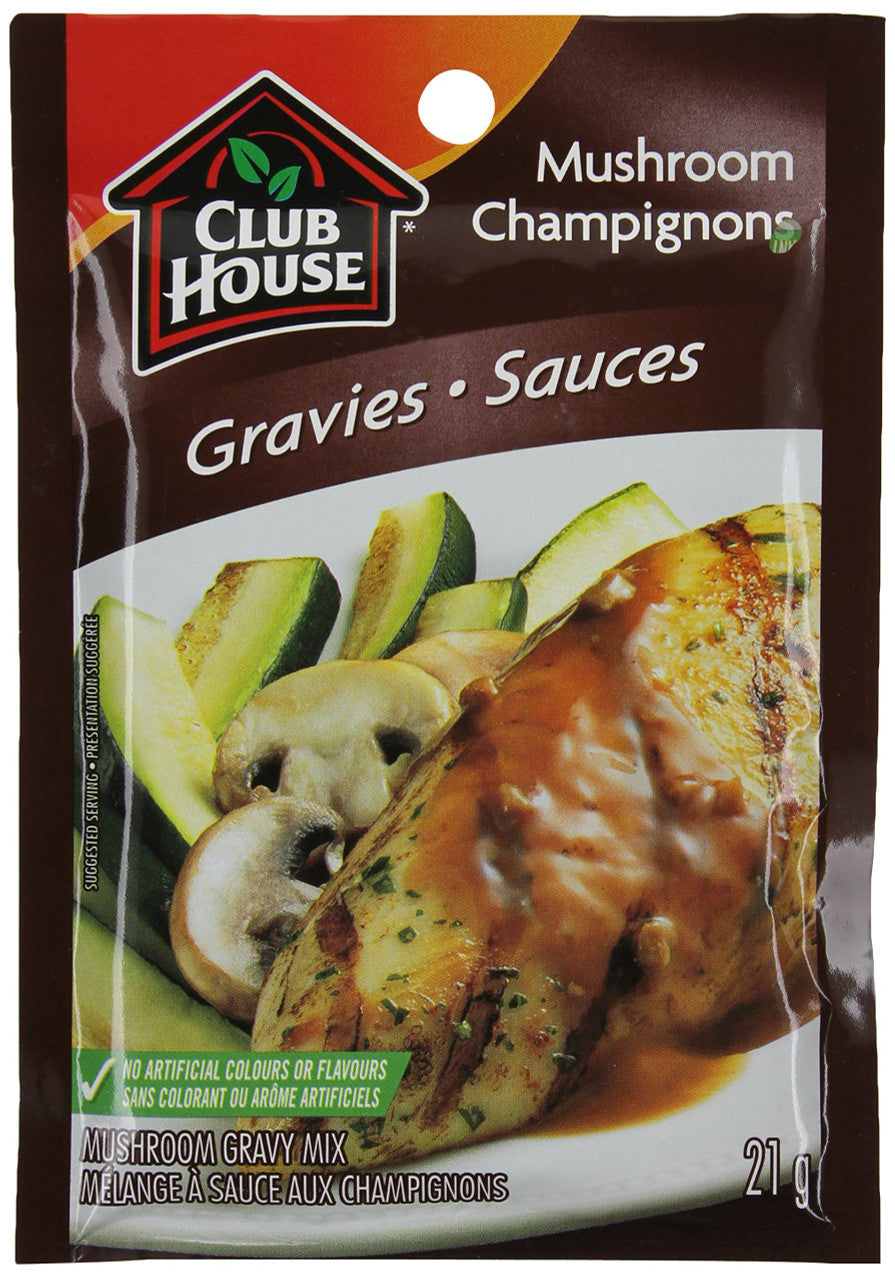 Club House Mushroom Gravy Mix, 21g/0.7oz., {Imported from Canada}