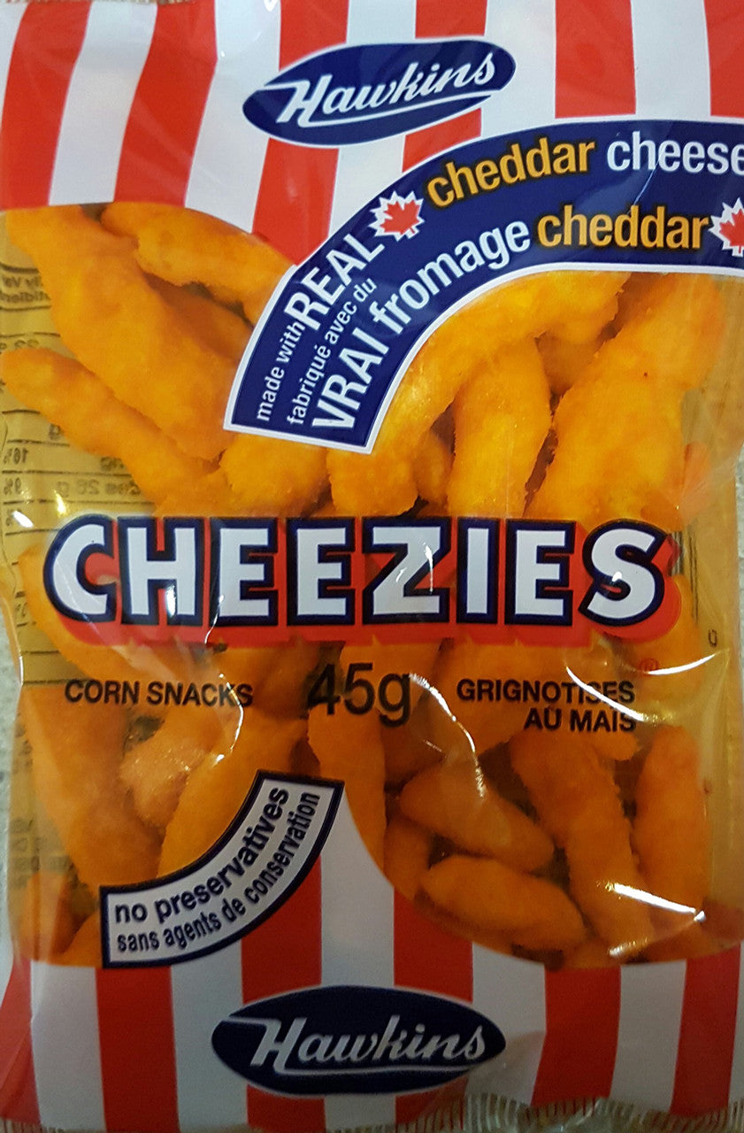 Hawkins Cheezies Corn Snacks, 45g/1.6oz