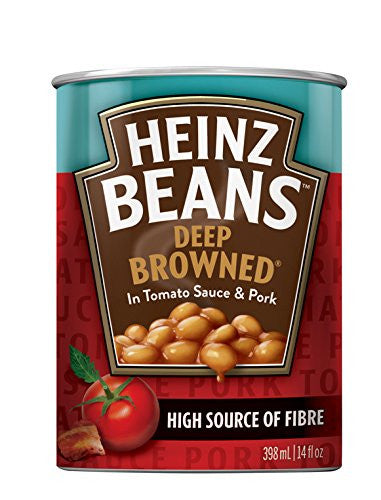 HEINZ Deep Brown Beans & Pork, 227ml/8Fl.oz. {Imported from Canada}