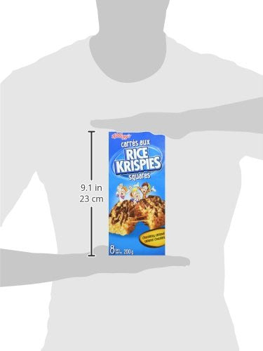 Kellogg's Rice Krispies Chocolatey Caramel Squares, 200g/7oz.,8ct. {Imported from Canada}