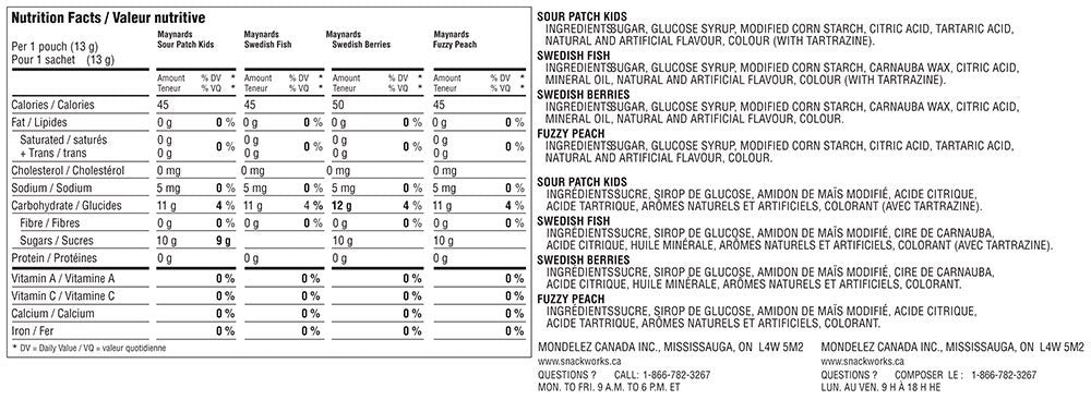 Maynards Halloween Candy, 45ct, 562g