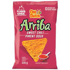Old Dutch Arriba Tortilla Chips, Sweet Chili Flavour, 84g/3 oz, Bag, {Imported from Canada}