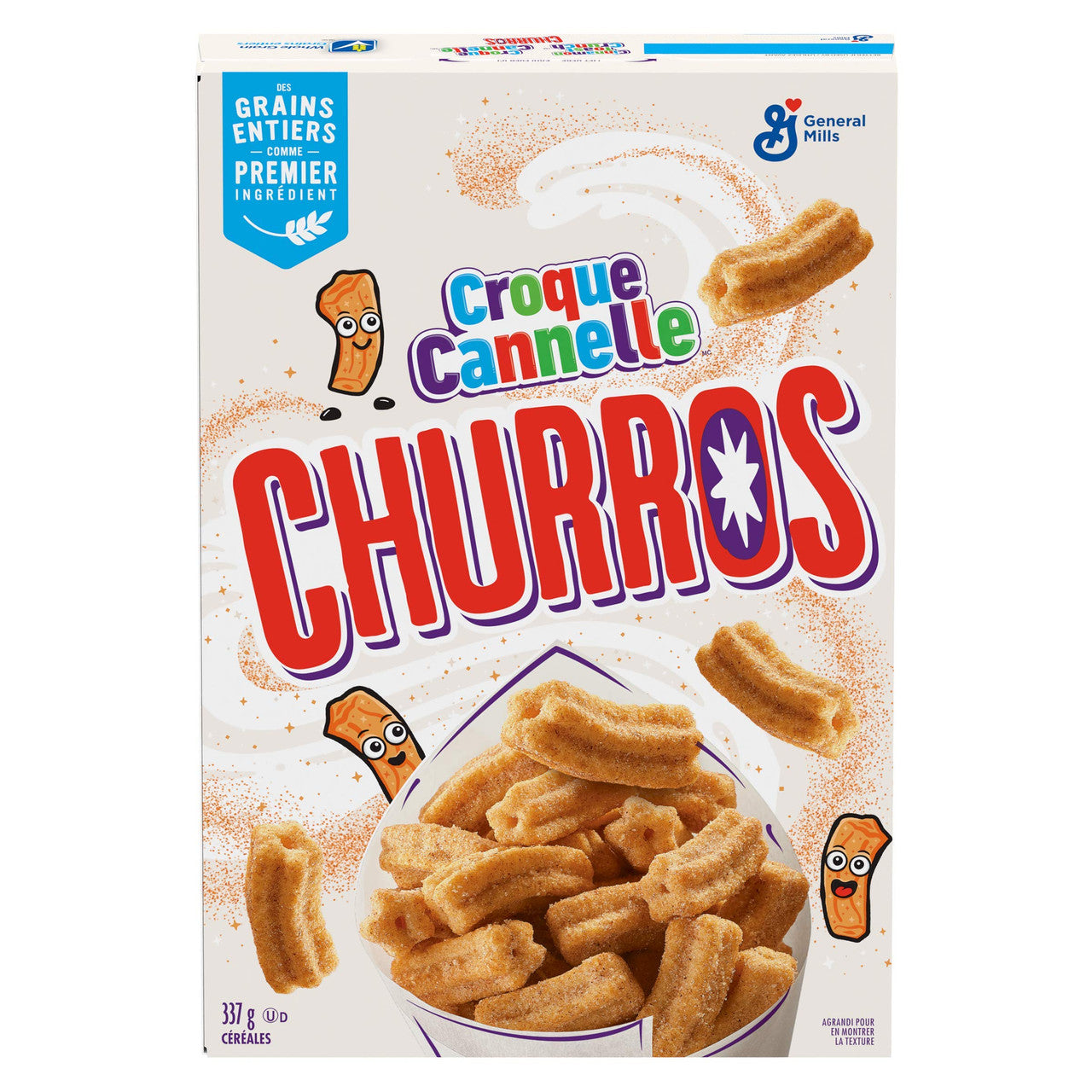 Cinnamon Toast Crunch Churros Cereal, 337g/11.9 oz., {Imported from Canada}