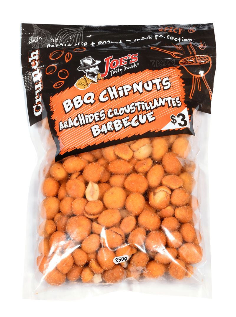 Joe's Tasty Travels, BBQ Chipnuts, 250g/8.75 oz. Bag {Imported from Canada}