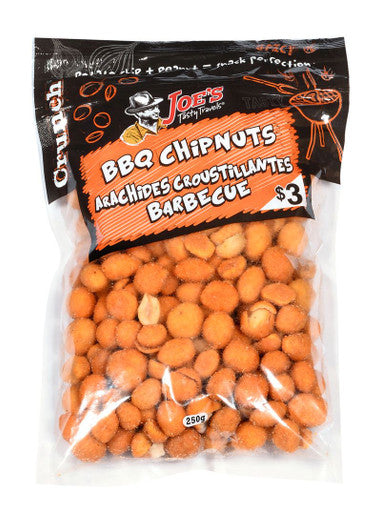 Joe's Tasty Travels, BBQ Chipnuts, 250g/8.75 oz. Bag {Imported from Canada}