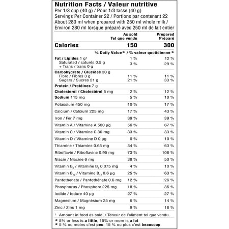Carnation Breakfast Essentials Chocolate Drink Mix, 880g/1.9 lbs. {Imported from Canada}