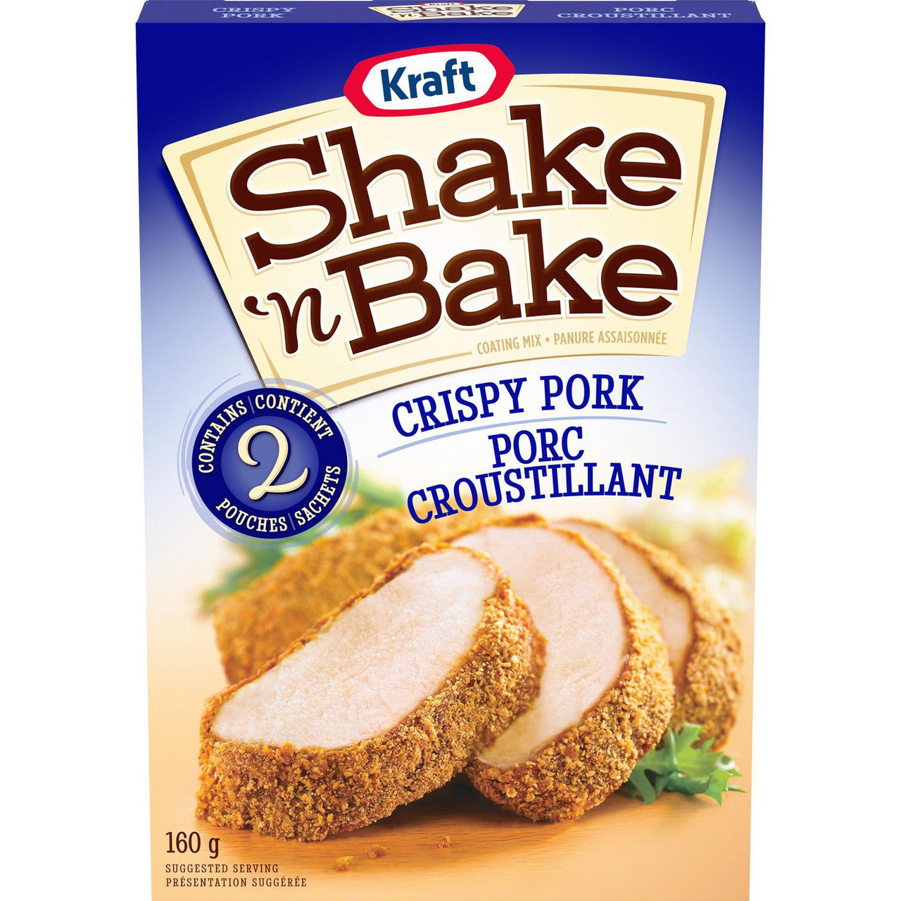 Kraft Shake 'n Bake Crispy Pork Coating Mix, 160g/5.6 oz. Box {Imported from Canada}