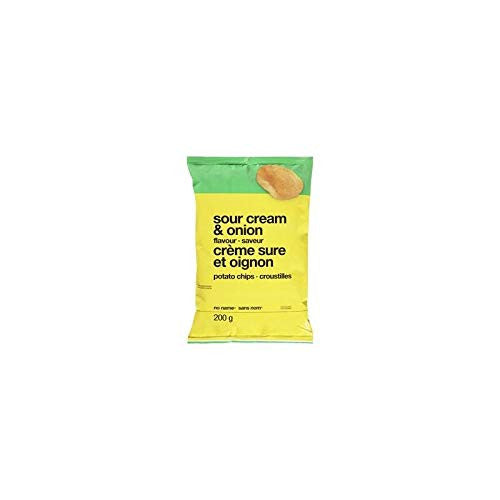 No Name Sour Cream & Onion Potato Chips 200g/7.1 oz. {Imported from Canada}