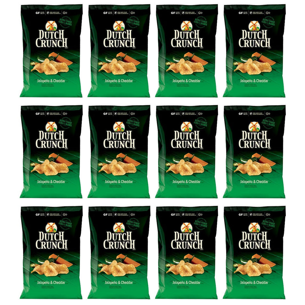 Old Dutch, Dutch Crunch, Jalapeno & Cheddar, 40g/1.4oz Chips (12pk) {Imported from Canada}