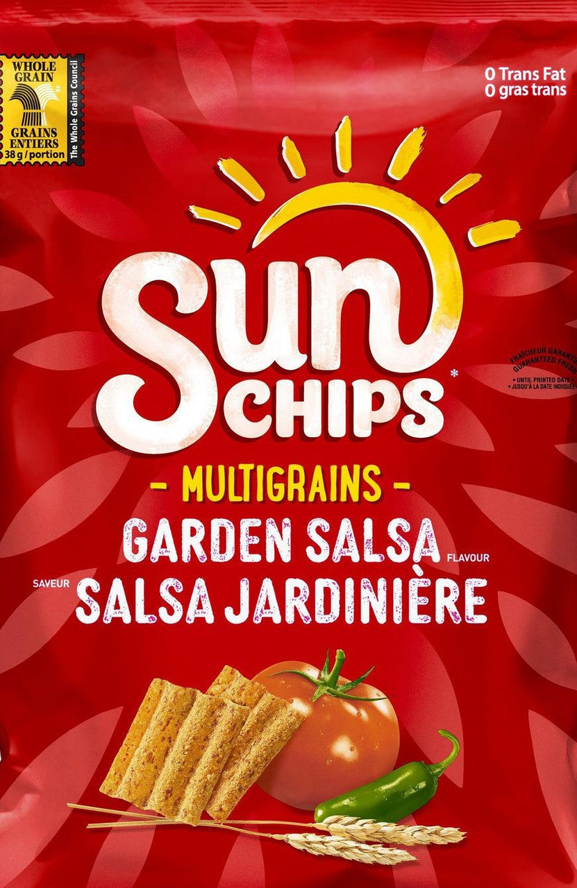 Frito Lay Sun Chips Garden Salsa, (40g/1.4 oz.) Bag {Imported from Canada}
