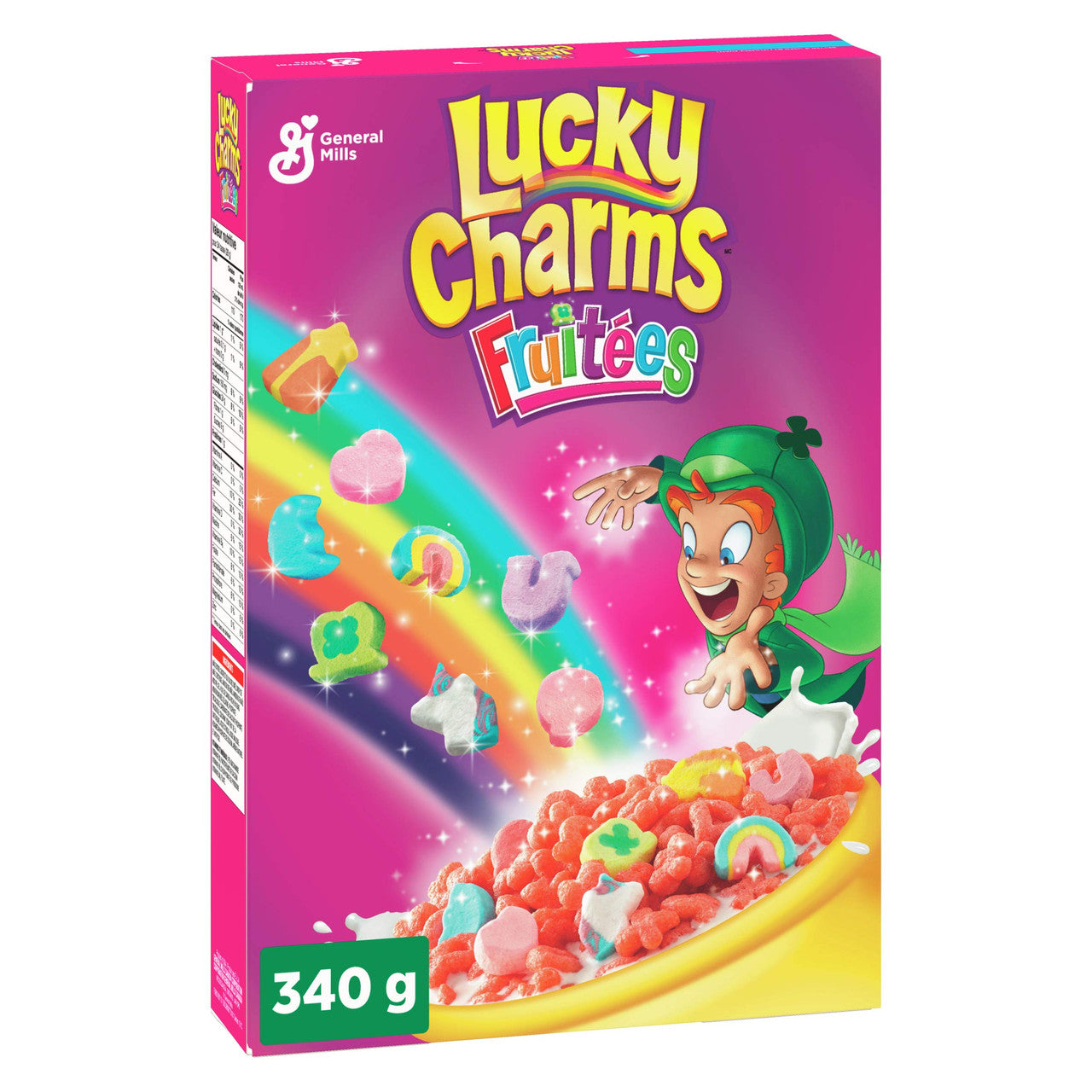 LUCKY CHARMS, Fruity Cereal, 340g/12oz., {Imported from Canada}