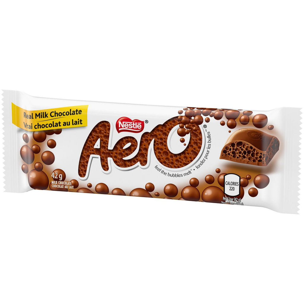 Nestle Aero Chocolate Bars 48ct x 42gram bars {Imported from Canada}