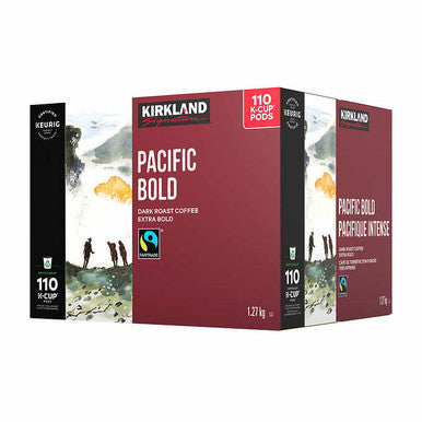 Kirkland Pacific Bold K-Cups, 110 Count, {Imported from Canada}
