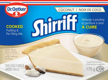 Dr. Oetker Shirriff Coconut Pudding and Pie Filling 175g (Imported from Canada)