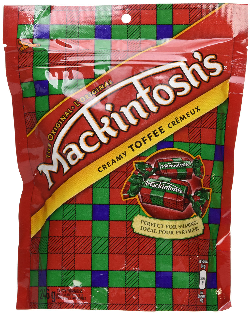 Nestle Mackintosh Mack Toffee Candy  246g/8.7 oz., Bag  {Imported from Canada}