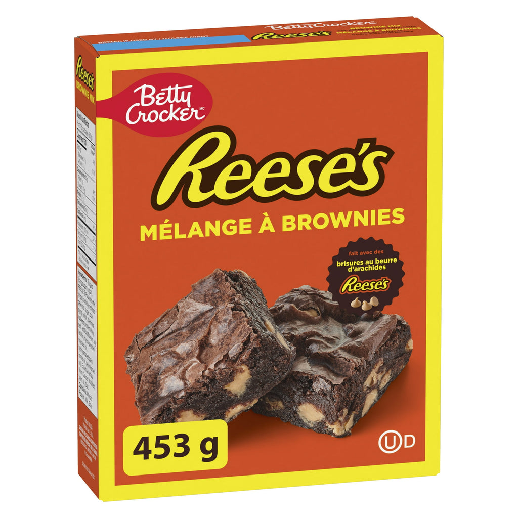 Betty Crocker Reese's Brownie Mix, 453g/16 oz., Box, back of box.