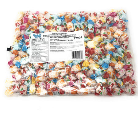 Exclusive Candy Assorted Fruit Filled Hard Candies - 1.3kg/2.9lb. Bag, {Imported from Canada}