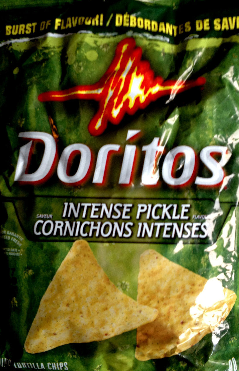 Doritos Tortilla Chips, Intense Pickle, 255 Grams