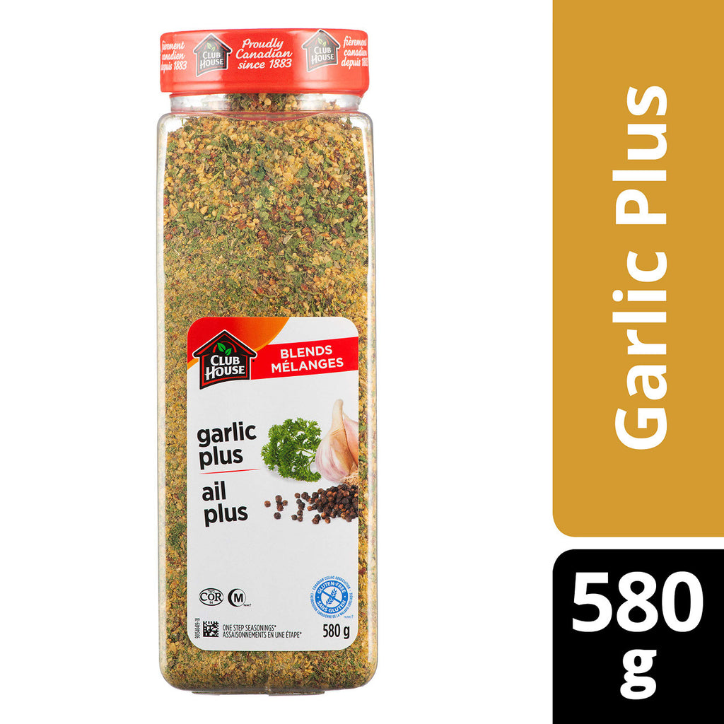 Club House Garlic Plus Seasoning One Step, 580g {Imported from Canada}