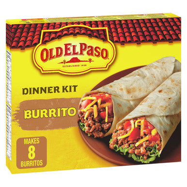 Old El Paso Burrito Dinner Kit, 510g/18 oz., 8 per box, (12 Pack) {Imported from Canada}