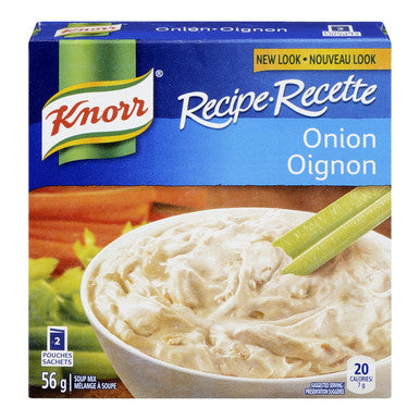 Knorr Recipe Onion Soup Mix 2 Pouches-56g, 24 count {Imported from Canada}