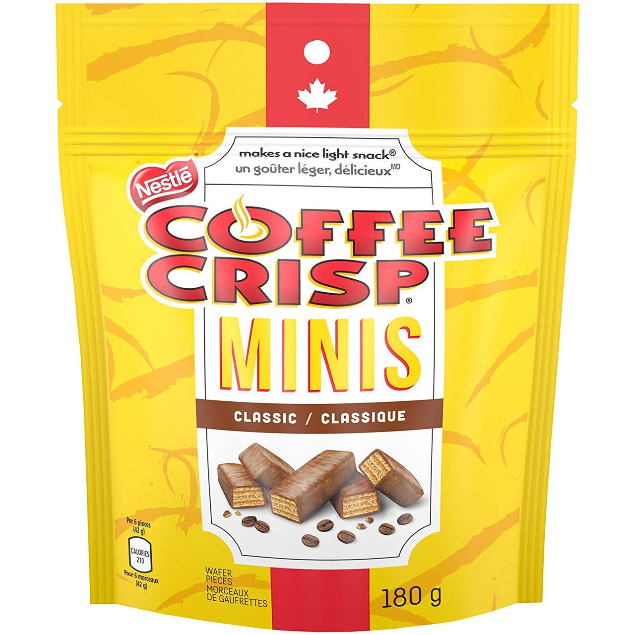 COFFEE CRISP NESTLE Minis, 180g/6.3 oz., Bag {Imported from Canada}