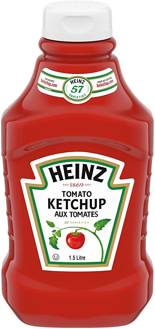 Heinz Ketchup Family Size - Fridge Fit 1.5L/3.2lbs (3pk) {Imported from Canada}