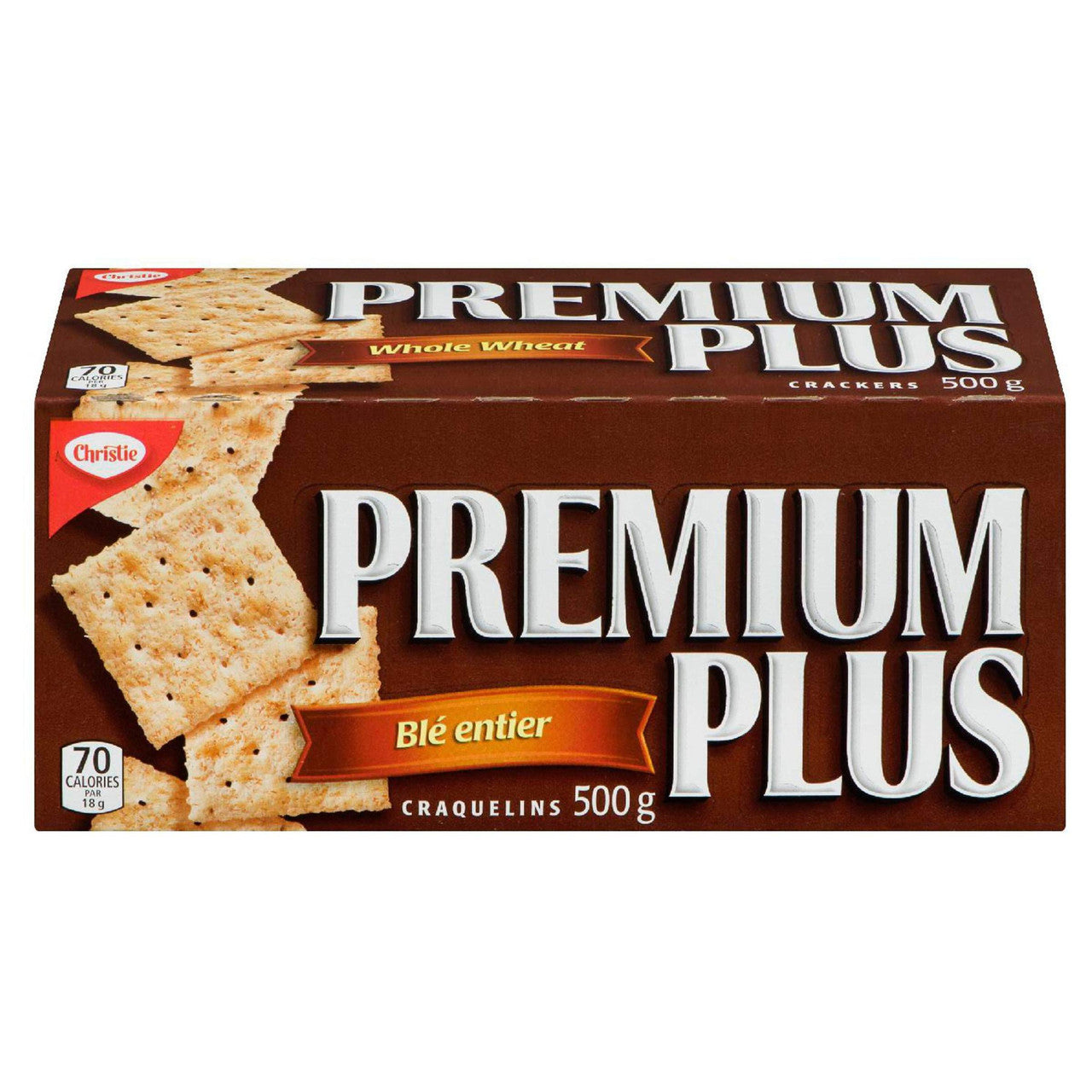 Christie Premium Plus Whole Wheat Crackers 500g/17.6oz (Imported from Canada)