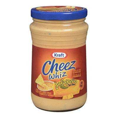 Kraft Jalapeno Tex Mex Cheez Whiz, 450g/15.9oz., {Imported from Canada}