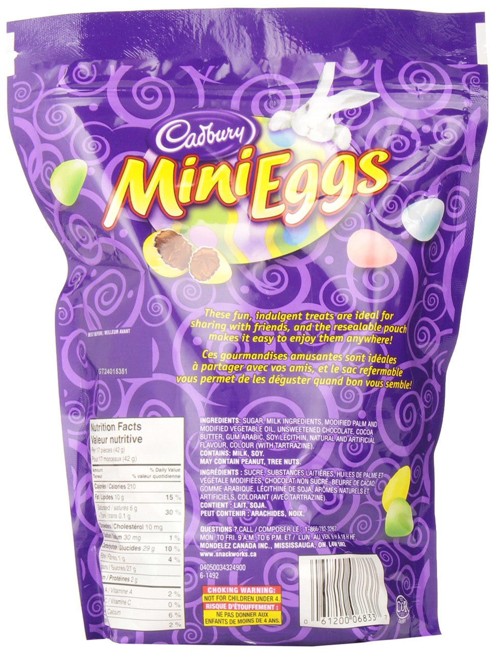 Cadbury Mini Egg Pouch Chocolate, 943g/33.3 oz. {Imported from Canada}