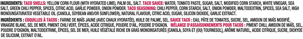 Old El Paso Stand and Stuff Tacos Dinner Kit, 10 Count, 250g/8.8 oz., {Imported from Canada}