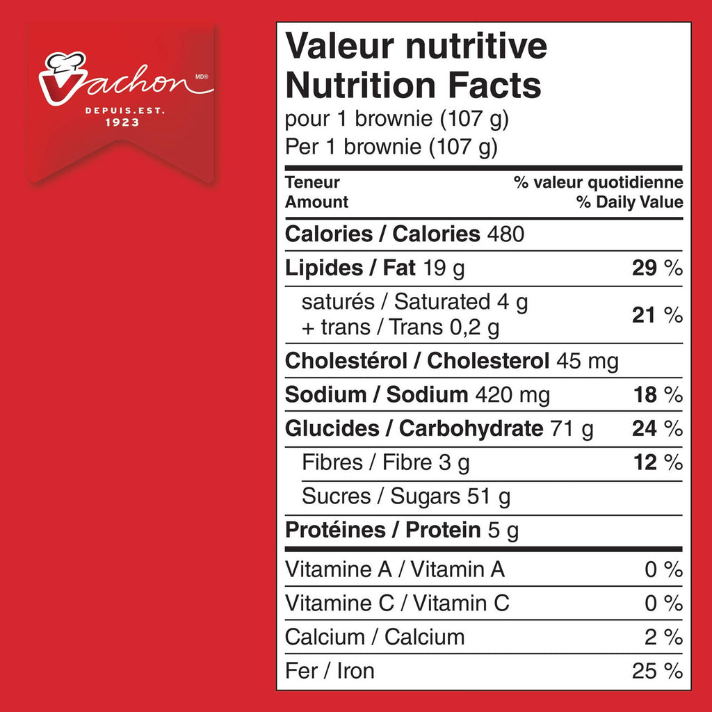 Vachon Mega Brownies with Peanuts and Decadent Chocolatey Frosting, Snack Food, Contains 9 brownies (Individually Wrapped) 963g/34 oz., {Imported from Canada}