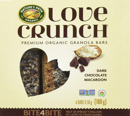 Nature's Path, Organic Granola Bar, Love Crunch Chocolate Macaroon, 180g/6.3oz., {Imported from Canada}