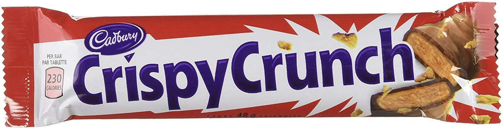 Cadbury Crispy Crunch Chocolate Bars, 48g/1.7 oz., Pack of 4, {Imported from Canada}