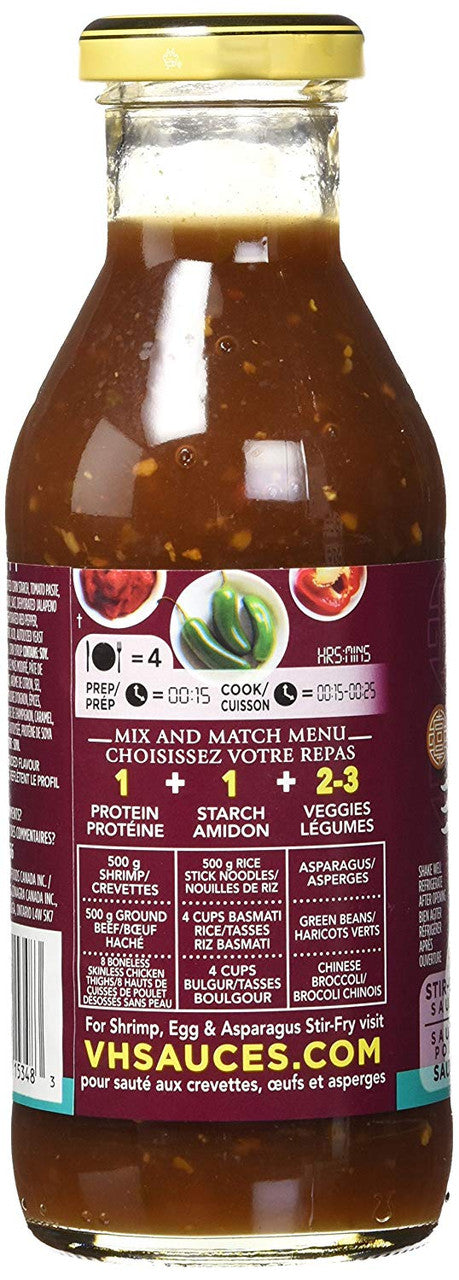 VH Szechwan Stir-Fry Sauce, 355ml/12oz., Jar, {Imported from Canada}