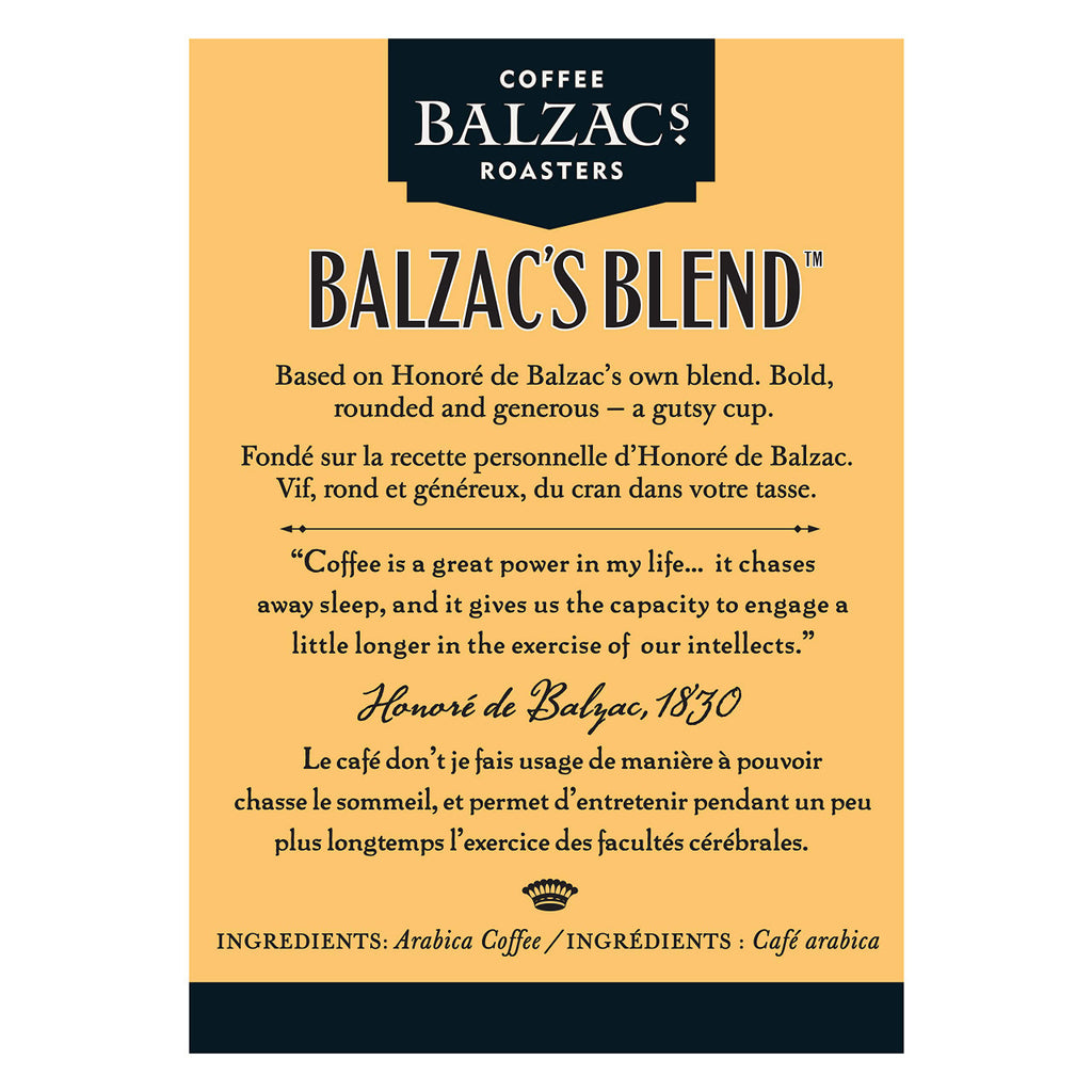 Balzac's Coffee Roasters Balzac's Blend Ground Coffee, 300g/10 oz. Can {Imported from Canada}