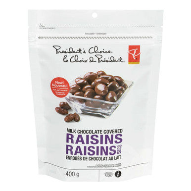 PC Milk Chocolate Covered Raisins 400g/14.1 oz., {Imported from Canada}