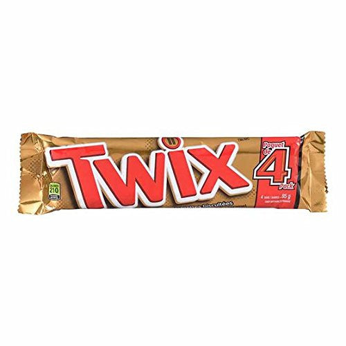 Twix Cookie Bar 2-Piece King Size, 85g/3 oz. per bar, 4-Count {Imported from Canada}